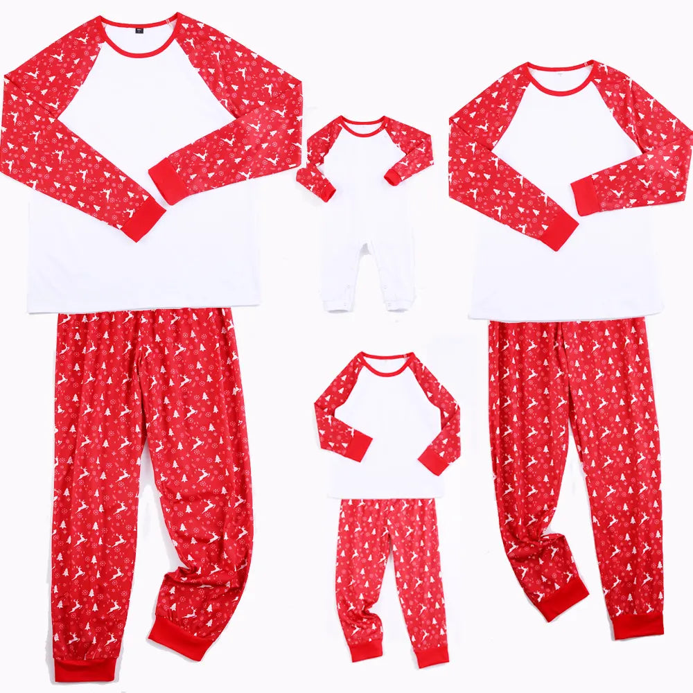 Bosmay Christmas Pijamas Kids Baby Custom Blank Xmas Christmas Pajamas Matching Family Christmas Pajamas