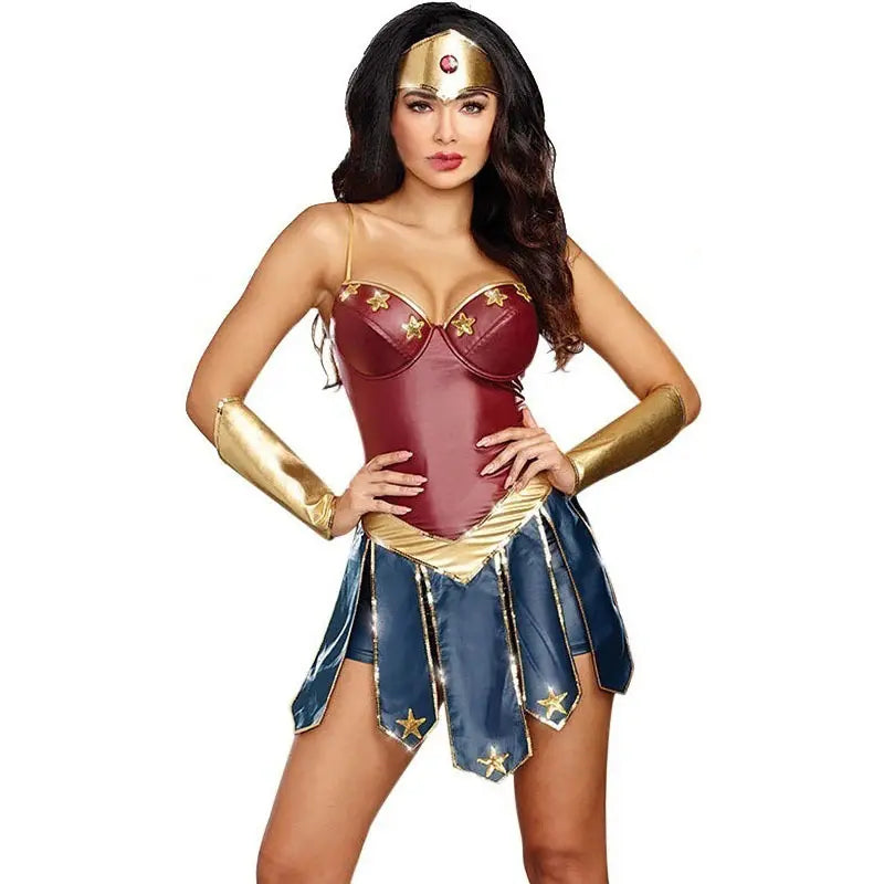 Bossman Hot Europe Style Role Play Halloween Wonder Woman Cosplay