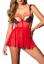 Sexy Mature Lady Net Yarn Perspective Garter With Leaky Back Nightdress For Woman