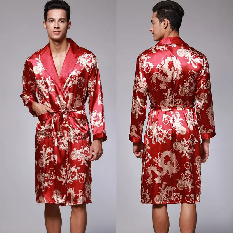 3pcs women Home wear Robe female pajamas nightgown couple bathrobe thin breathable women sleepwear