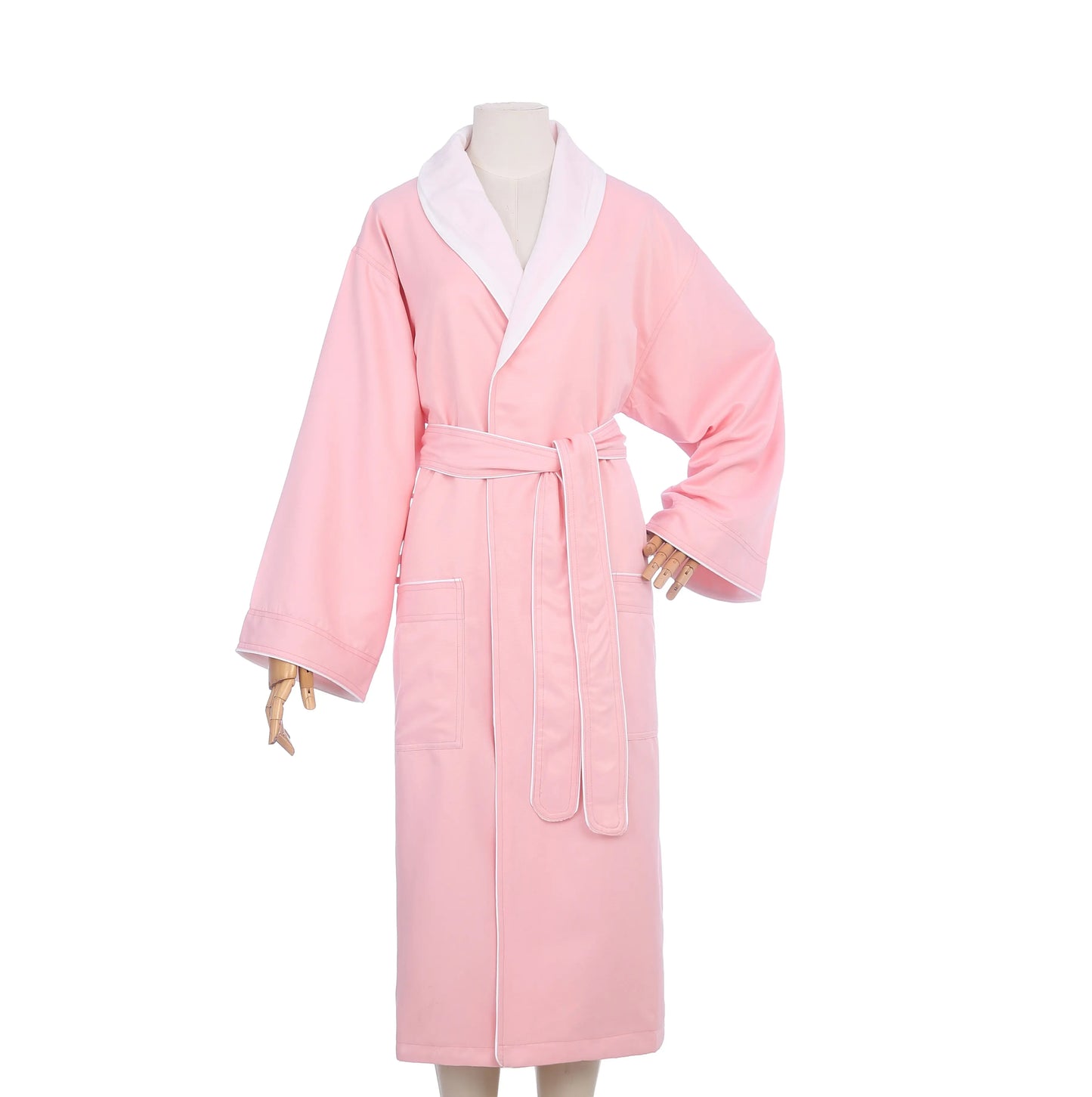 Bossman New Design Plush Lined Microfiber Luxury Bath Robe Unisex Robe for Women Men