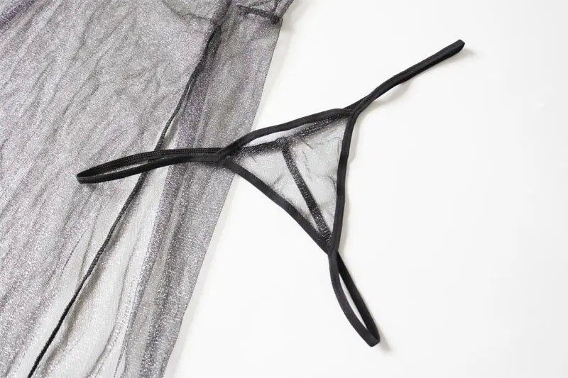 Bossman Hot sale on sexy lingerie transparent long nightwear lingerie women plus size lingerie