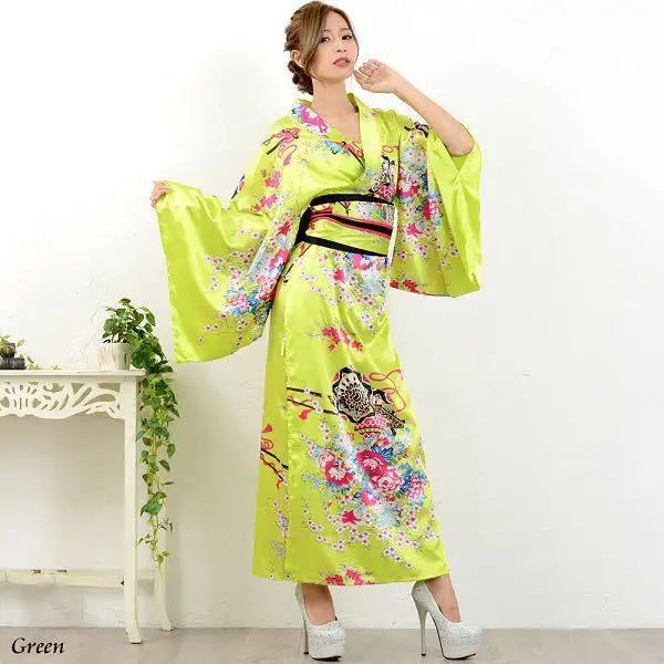 Bossman Japanese Tradition Ladies Formal Yukata Cartoon Show Photo Suit Kimono Stage Performance Costume