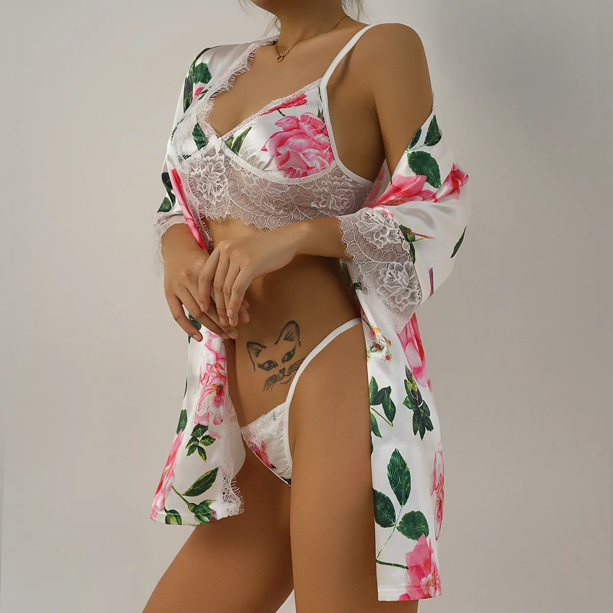 womens sexy underwear Bossman Wholesale Plus Size New Design Women Floral Print Silk Satin Kimono Bathrobe SPA Floral Sleepwear Pajamas bridesmaid dresses