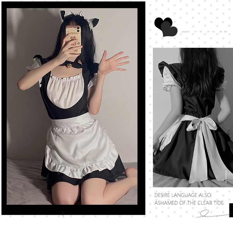 Bossman Cosplay Lingerie Role Play French Maid Servant Costume