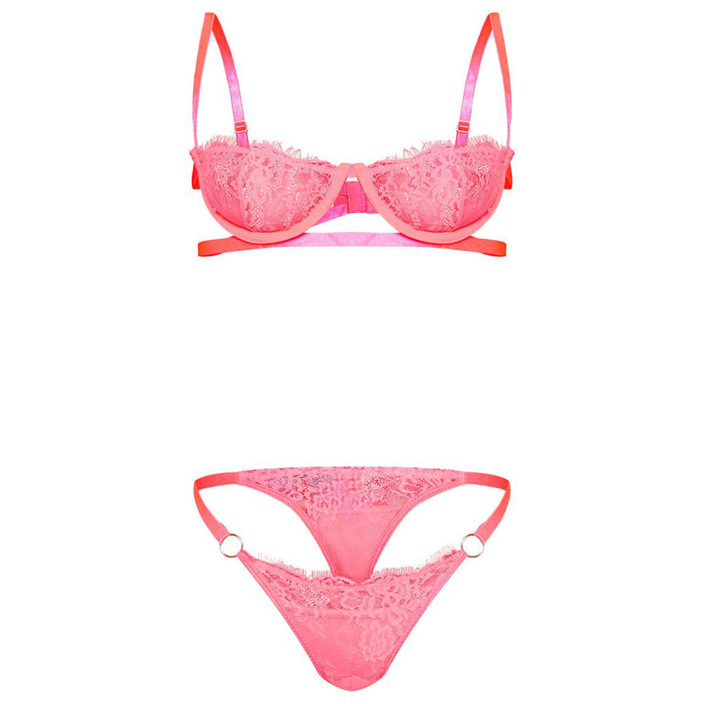Bossman New Product High Quality Transparent Ladies Women Underwear Two-piece Panties Lingeries