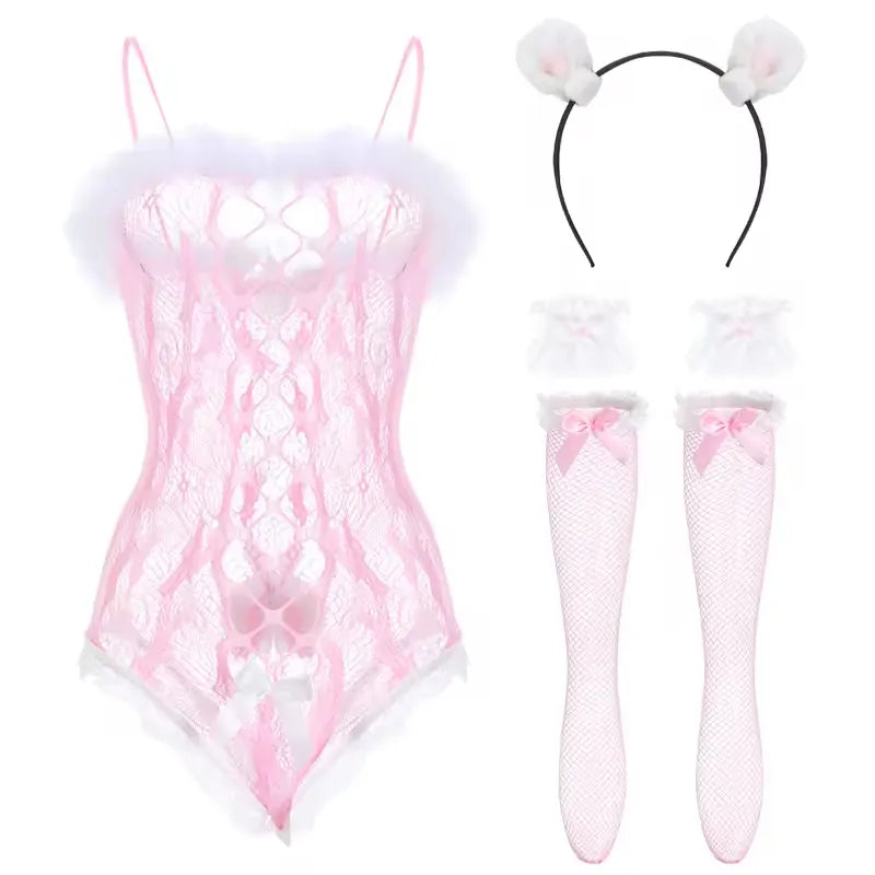 Bossman Hot Selling Night Lingerie Nude Sheer Cloth Plu Size Clothing Woman factory Price Sexy Dress
