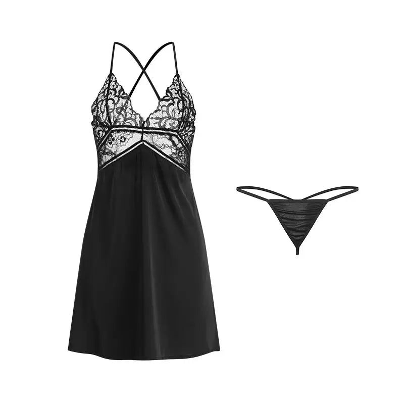 Bossman hot sexy lingerie transparent babydoll women's sleepwear hot sexy mature young ladies sexy lingerie dress babydoll