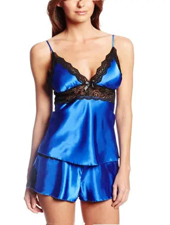 Bossman Custom fashion womens pajama sets 2 piece transparent lace sexy pajama set