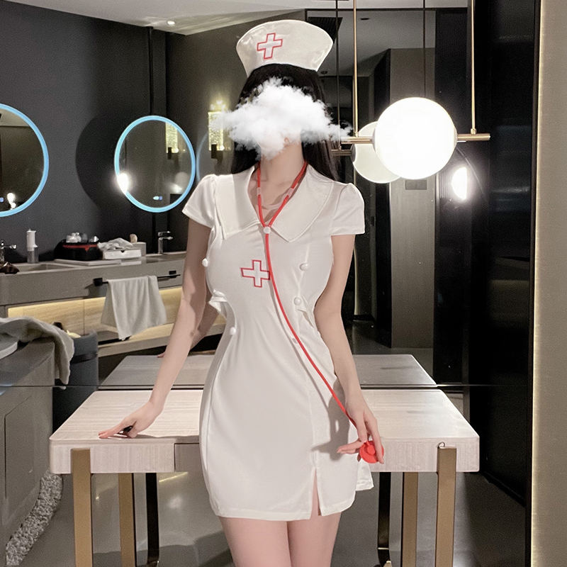 Sexy underwear nurse uniform role-playing business wear women's suit BSM1691