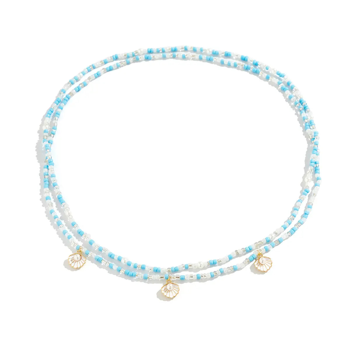 sexy lady waist chain for women lingerie accessories pearl and sea shell for sea beach wearing for porn women double circled
