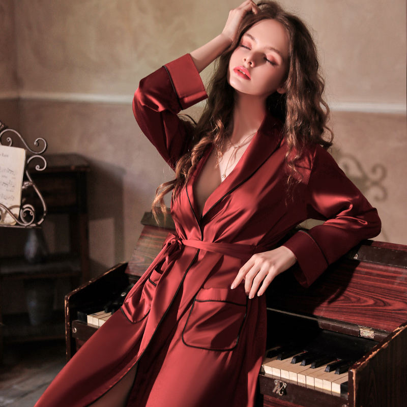 womens sexy underwear Bossman satin lingerie sexy night robe sleepwear woman nightgown robe lingerie erotic casual pajamas women's bathroom robe bridesmaid dresses