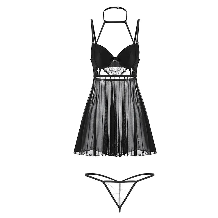 Valentine's Day Sexy Lingerie Transparent Summer Shopping On Online Satin Lace Night Wear Gown Sleepwear womens sexy underwear