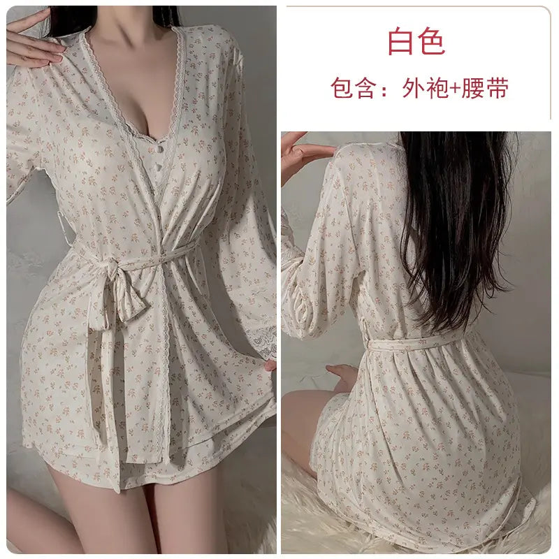 Slightly transparent woman lingerie erotic sexy underwear babydoll slip dress womens lingerie set with pad plus size