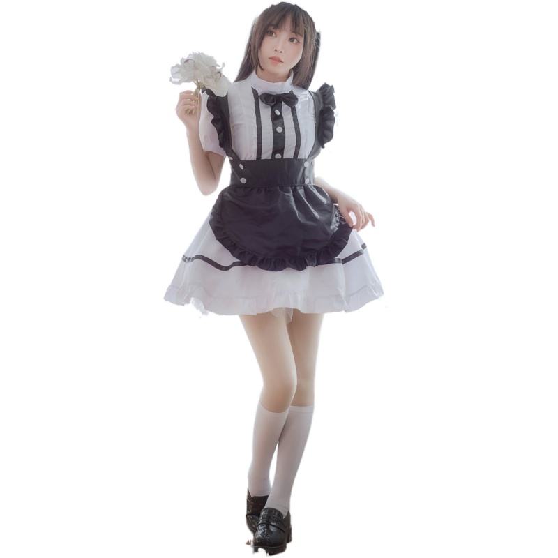 Bossman Hot Sale Sexy Costumes Maid Uniform Adult Costume Maid Apron set French Maid Uniform