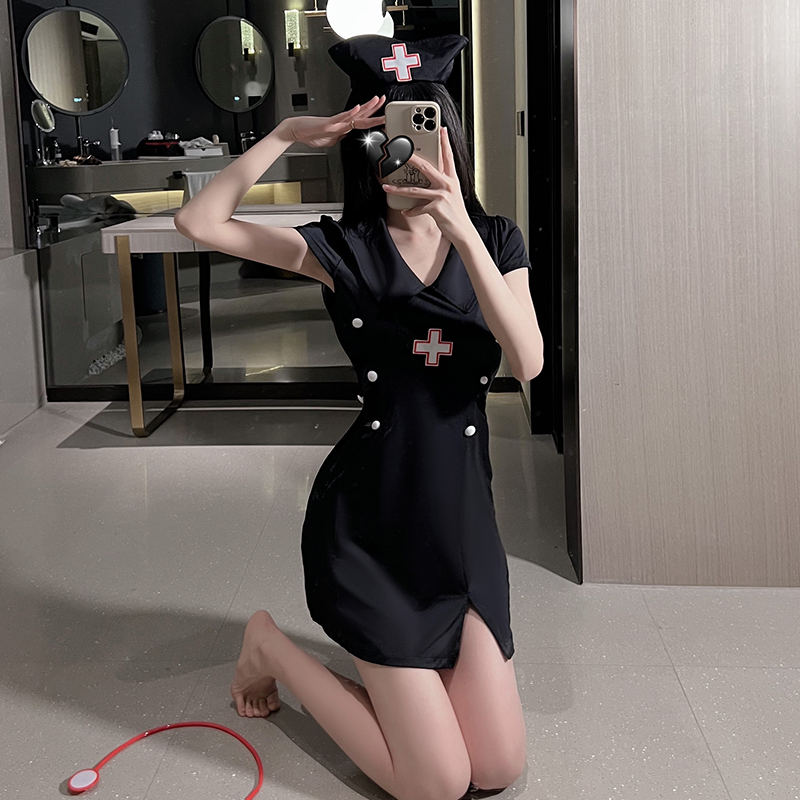 Sexy underwear nurse uniform role-playing business wear women's suit BSM1691