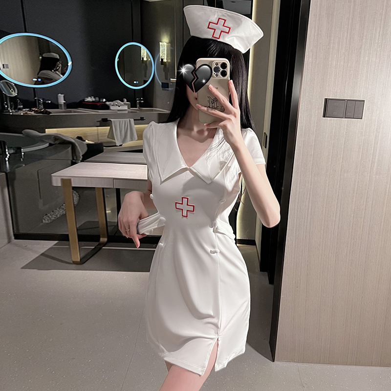 Sexy underwear nurse uniform role-playing business wear women's suit BSM1691