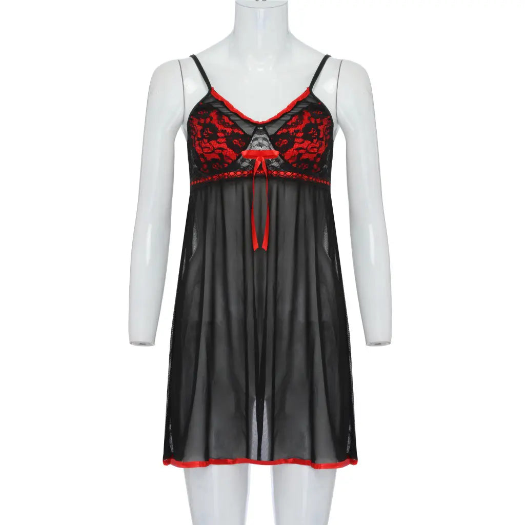 womens sexy underwear Bossman Women Plump Sexy Strappy Nightgown Sleepwear Plus Size Xl Black Red Lace Shirts plus size women's dresses bra