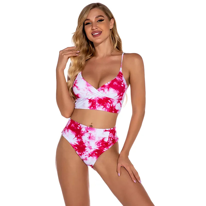 womens sexy underwear BOSSMAN Swimwear Sexy Suspenders Tie-dyed Swimsuit Bikini Bathing swimsuit womens shorts bridesmaid dresses