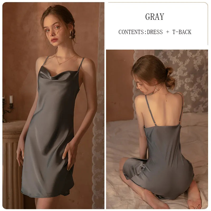 Bossman hot sale Lingerie Womens Lounge Dress Nightgown Sexy Sleeveless Nighty for Women