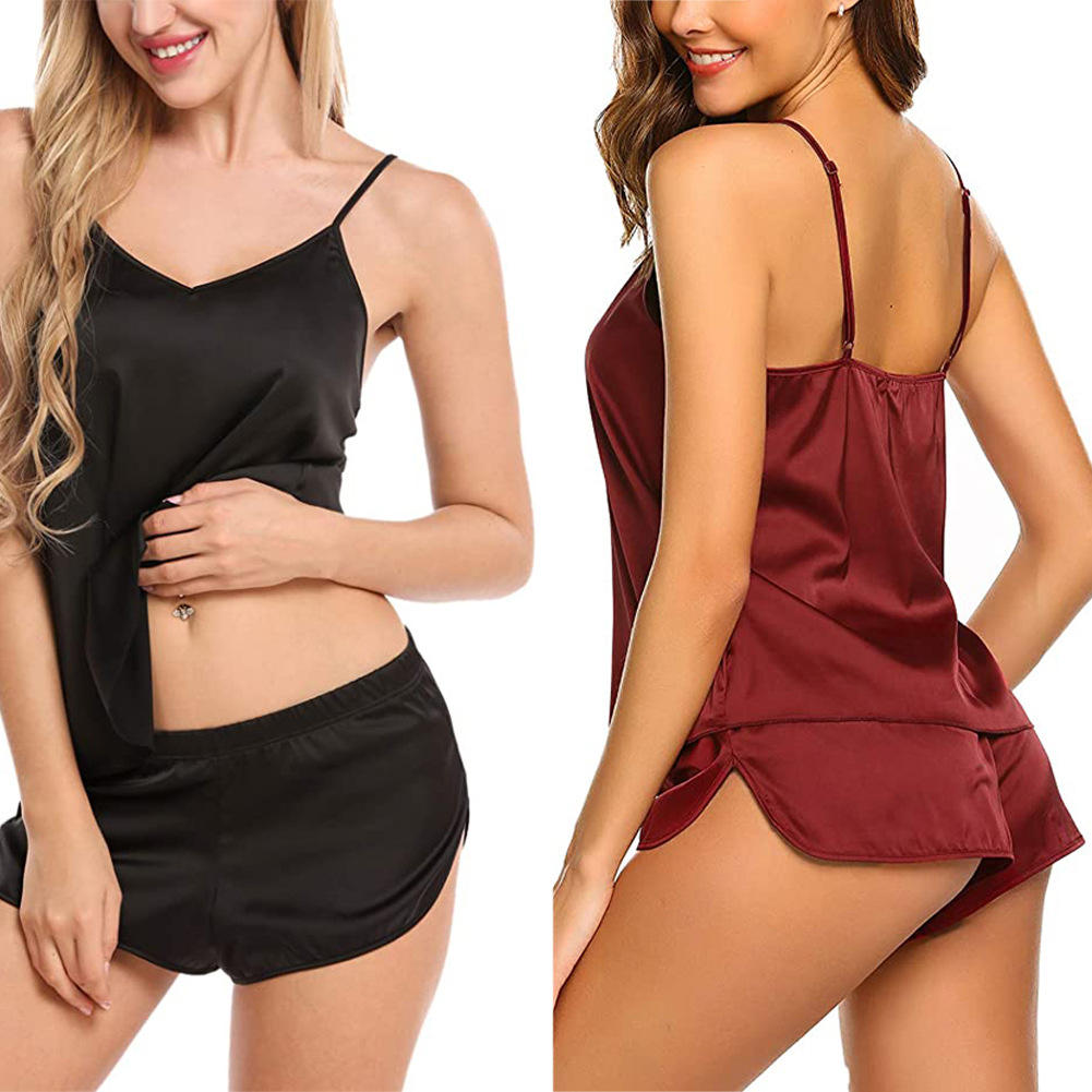 Bosmay worn outside the new women's cotton color short sleeved pants home suit summer casual fashion pajamas