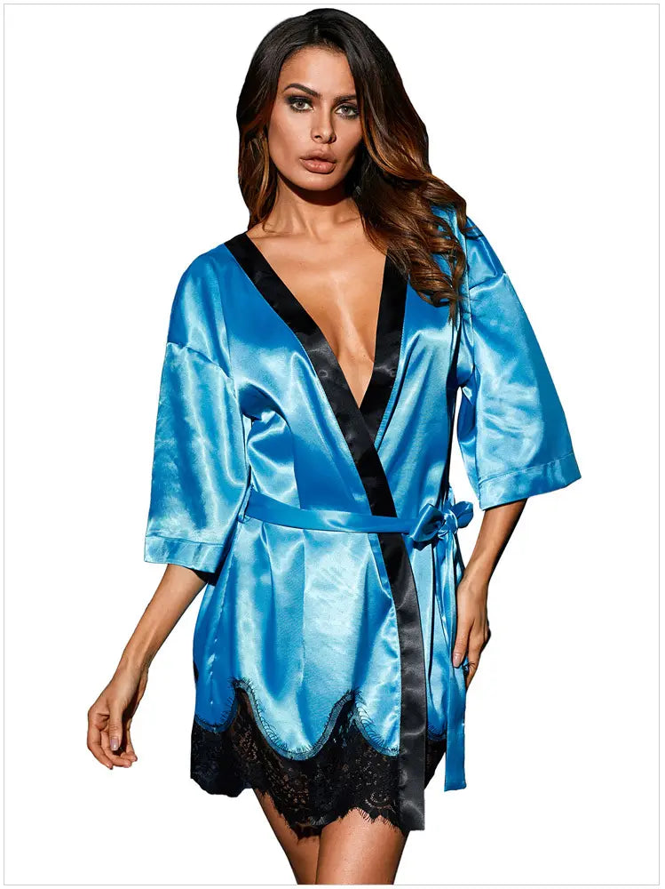 womens sexy underwear Bossman Wholesale custom logo plus size S-4XL sleepwear women sexy robe plus size women's sleepwear bra