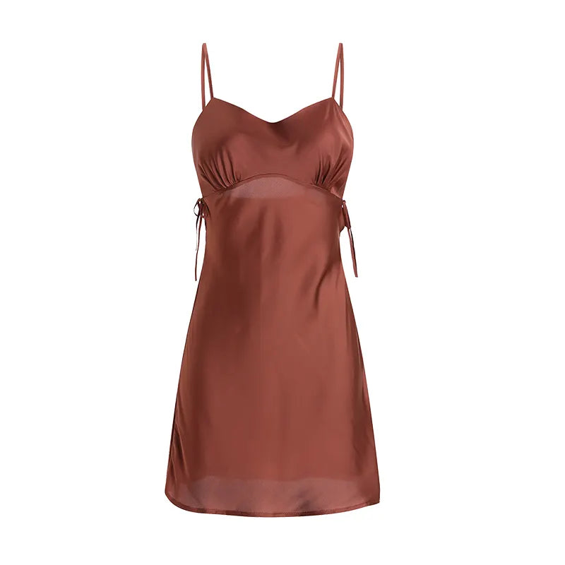 Bossman New Promotion Competitive Price Dress Casual Lace Lingerie Babydoll Sexy Lingerie silk slip dress home wear pajamas