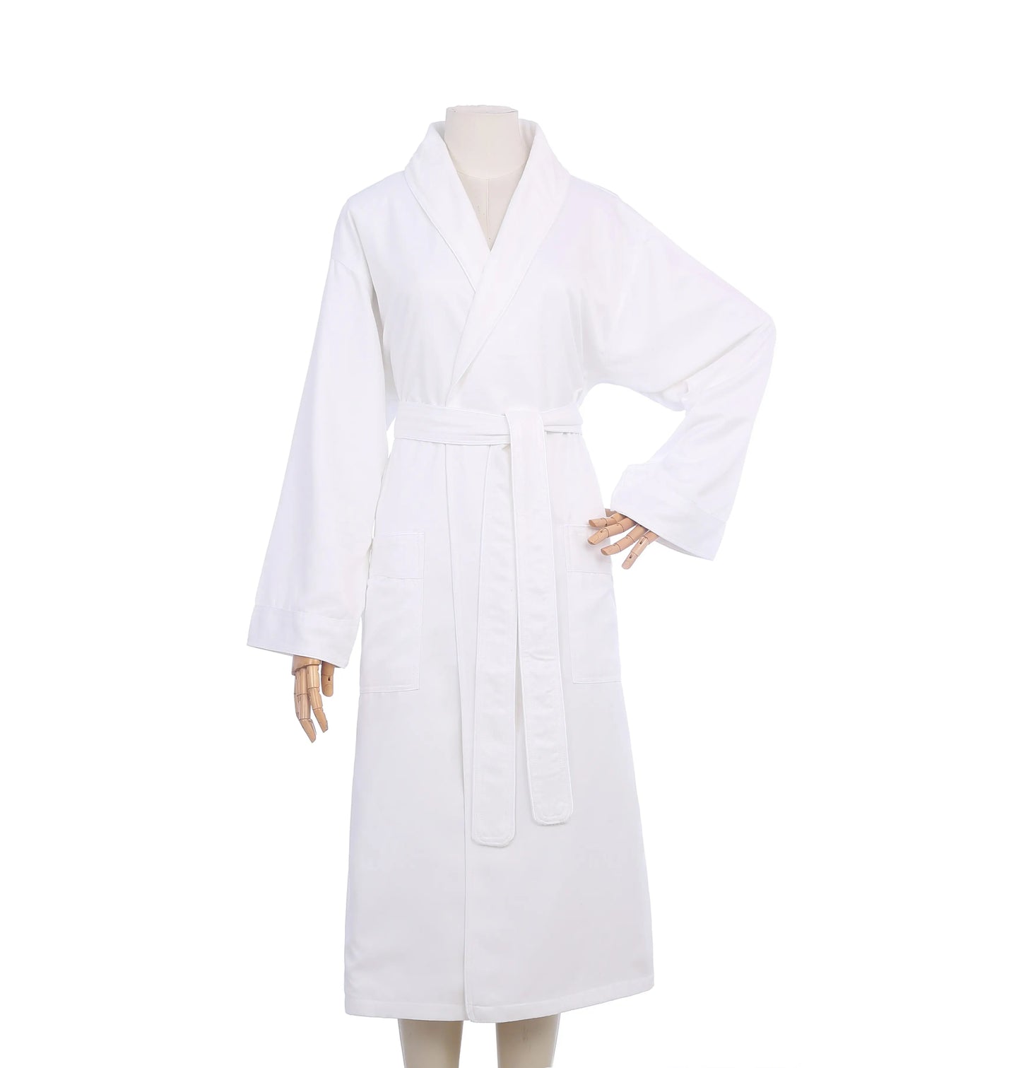 Bossman New Design Plush Lined Microfiber Luxury Bath Robe Unisex Robe for Women Men