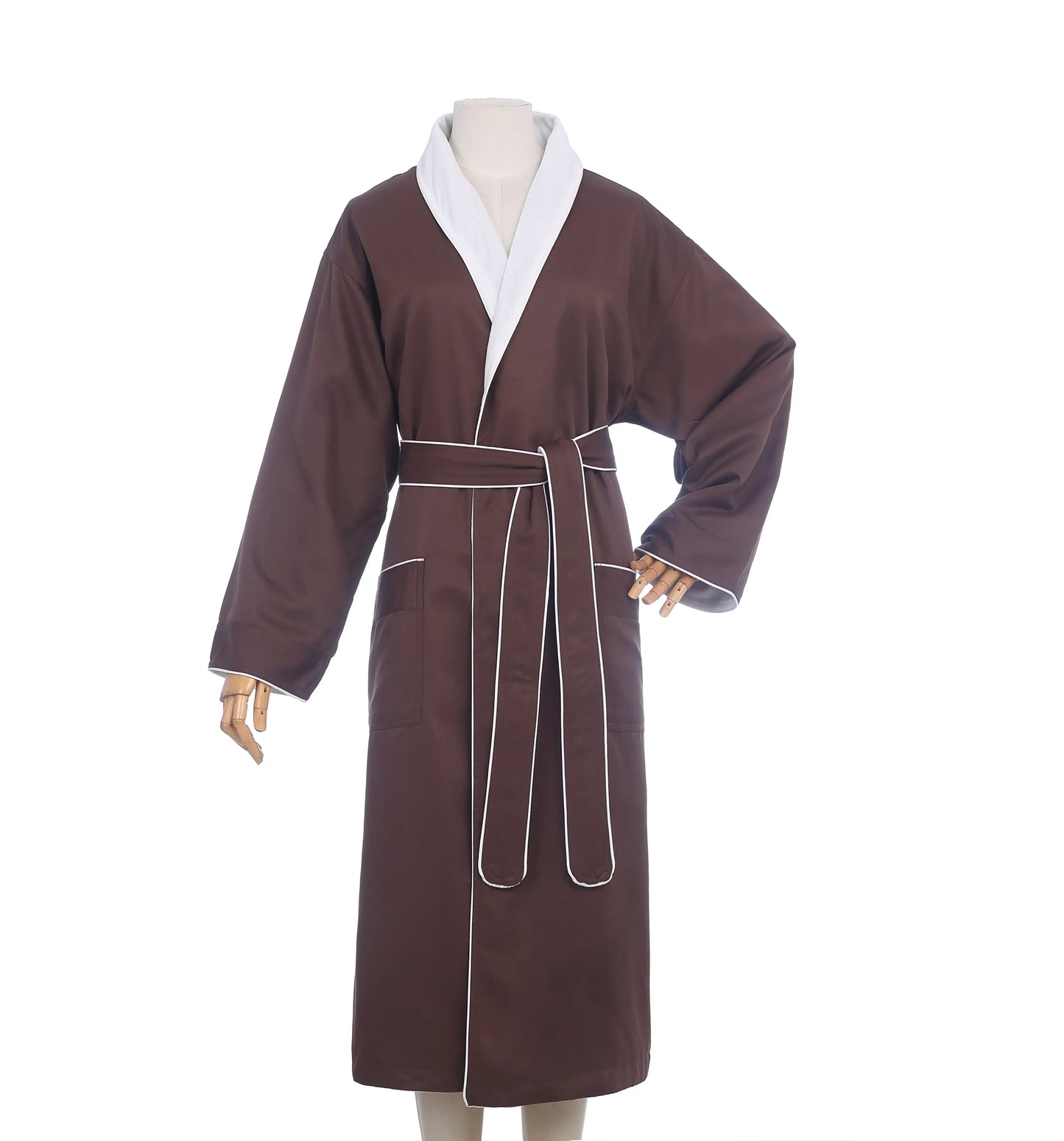 Bossman New Design Plush Lined Microfiber Luxury Bath Robe Unisex Robe for Women Men