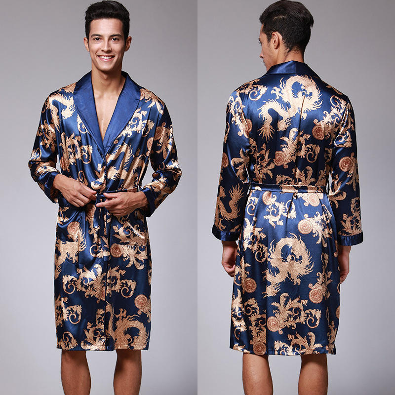 unisex 3pcs man Home wear Robe female pajamas nightgown bathrobe thin breathable women sleepwear for couples