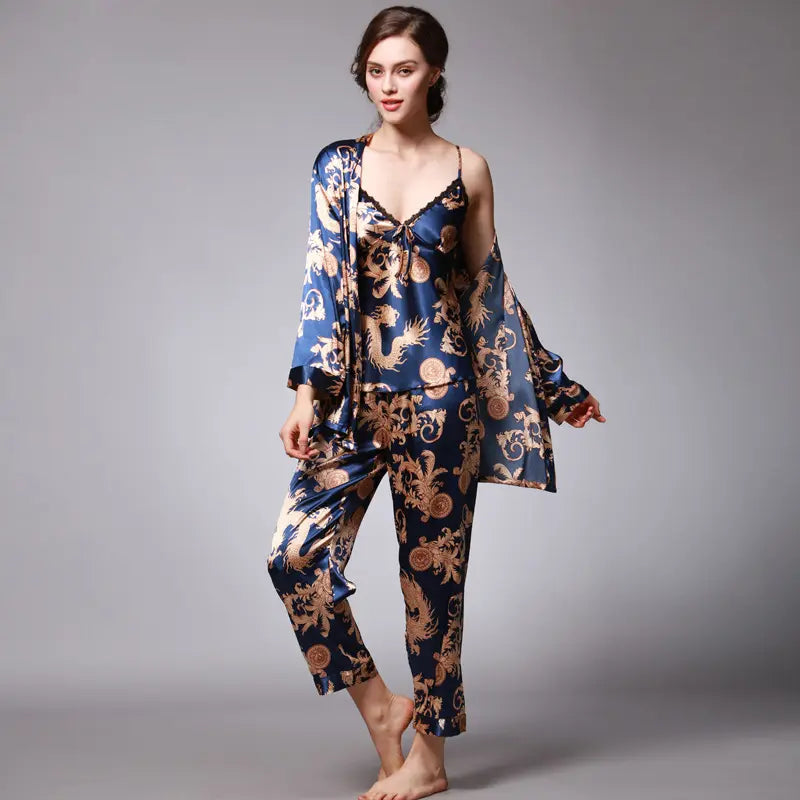 Valentines Day Gift women and men Home wear Robe female pajamas nightgown couple bathrobe thin breathable V-neck sleepwear