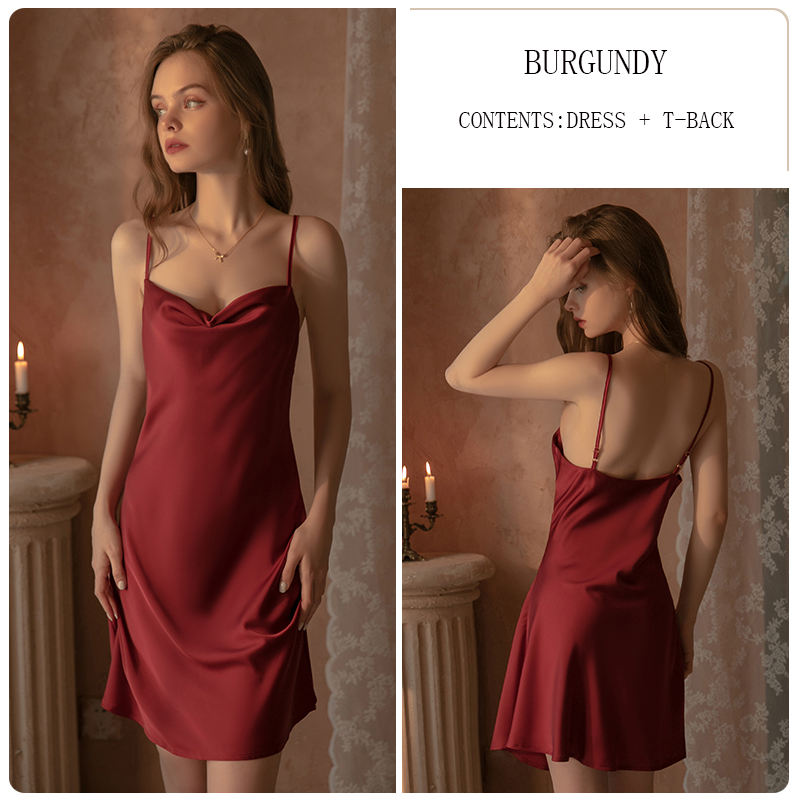 Bossman hot sale Lingerie Womens Lounge Dress Nightgown Sexy Sleeveless Nighty for Women