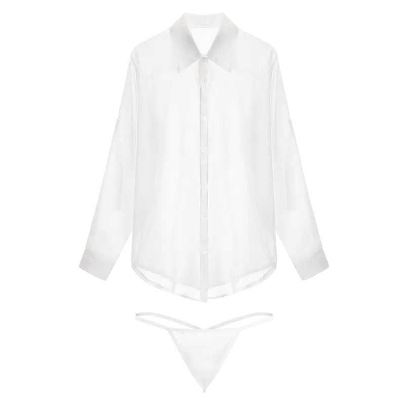 Bossman new sexy black V neck sheer chiffon womens pajamas sexy nightdress home suit lingeries womens sexy underwear