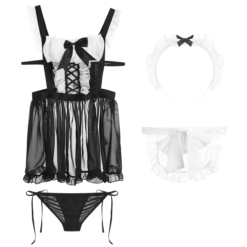 womens sexy underwear Bossman Hot Designer Customize Sexy Lingerie Women Cosplay French Maid Uniform Sexy Costumes bra