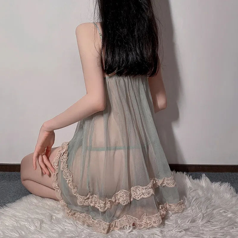 BOSSMAN Hot Lace Night Dress Babydoll Chemise Women Sexy Sleepwear