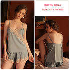 womens sexy underwear Bossman Hot Women's Lounge Wear Vintage Jacquard Lace Shorts Pyjama Set womens shorts bra