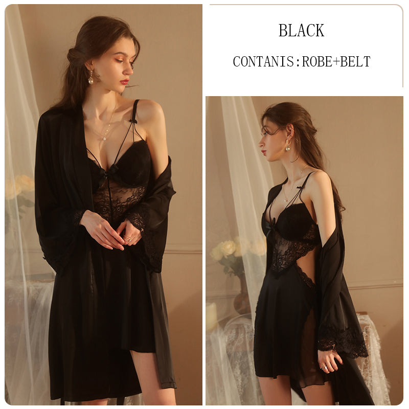 BOSMAY Customize dropship sexy sleepwear ladies silk satin nightgown babydoll pajamas BSM2044