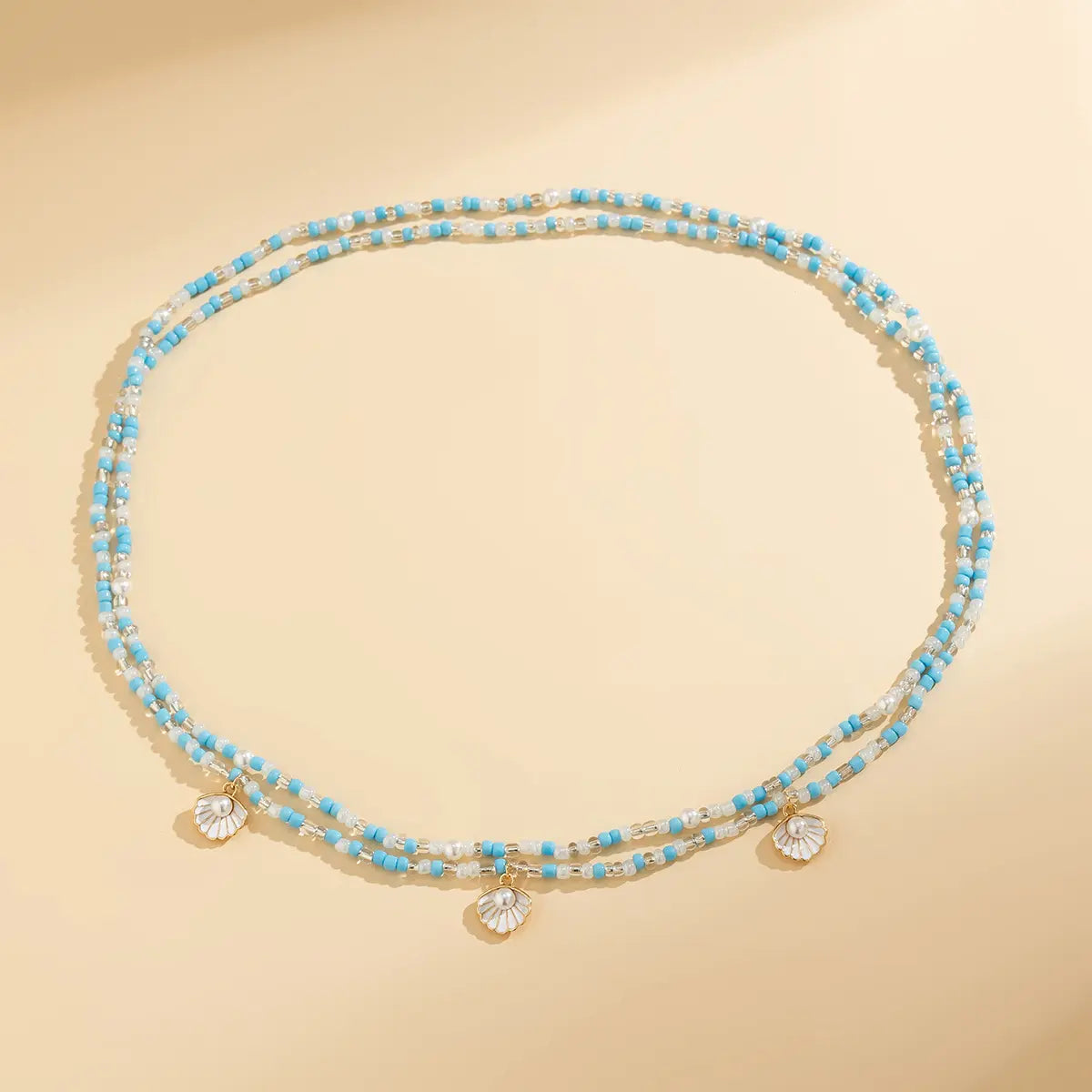 sexy lady waist chain for women lingerie accessories pearl and sea shell for sea beach wearing for porn women double circled