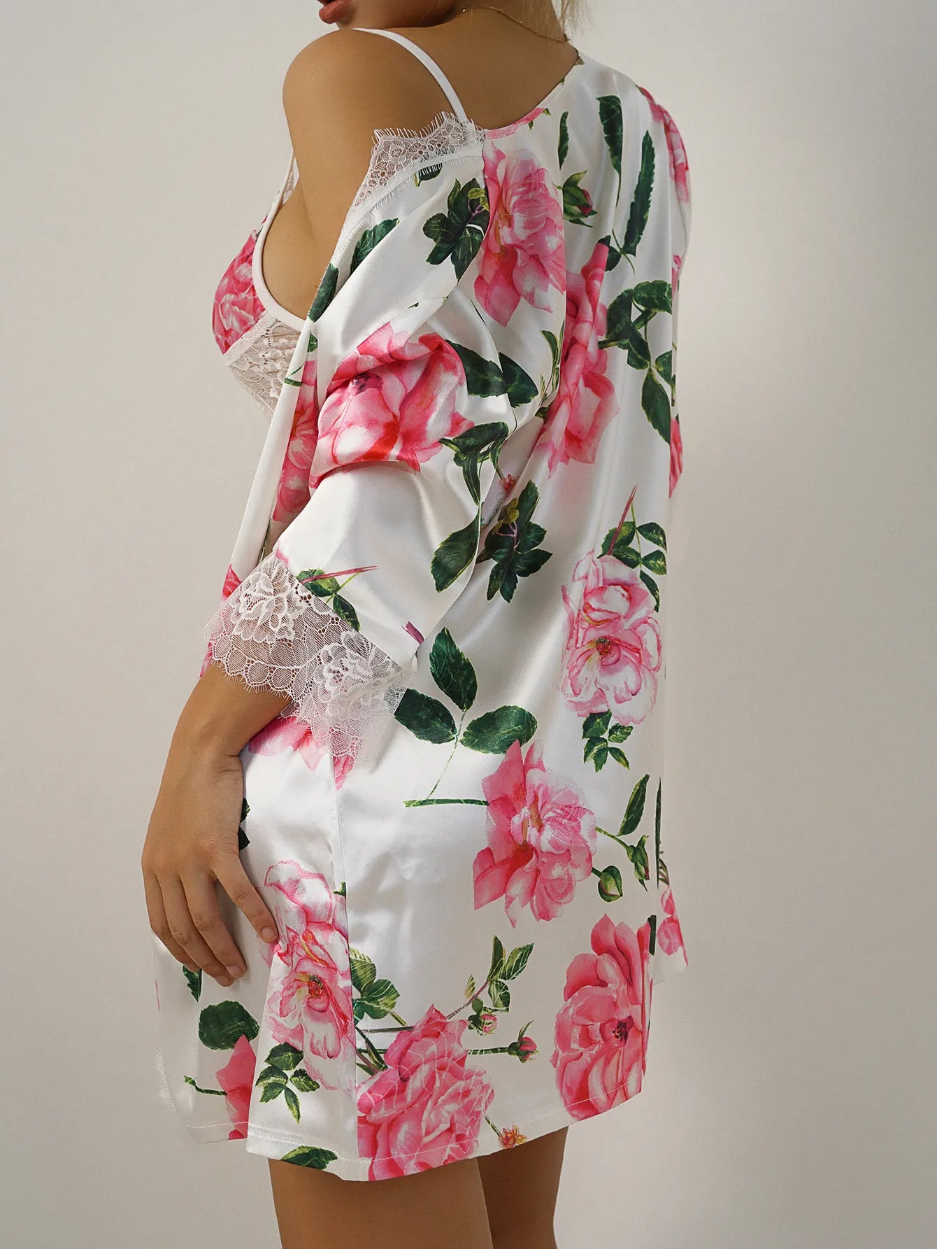 womens sexy underwear Bossman Wholesale Plus Size New Design Women Floral Print Silk Satin Kimono Bathrobe SPA Floral Sleepwear Pajamas bridesmaid dresses