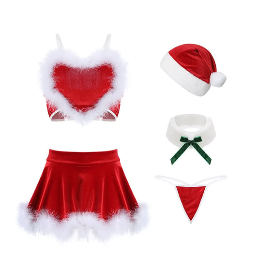 Bossman elegant luxury womens casual anti wrinkle dresses Women's Sleeveless Christmas Swing Dress Party Holiday Red Dress