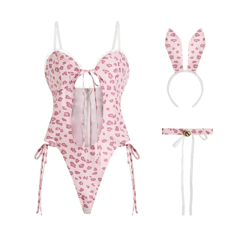 BOSMAY mature women sexy costumes open crotch bodysuit cosplay bunny set BSM1893