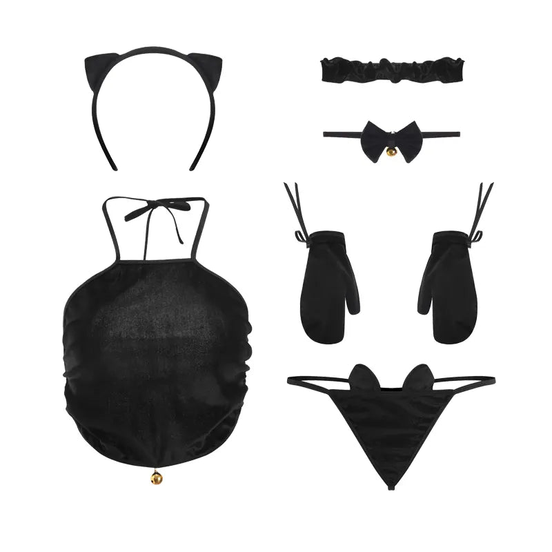 Bossman Cosplay Catgirl Costumes Velvet Role Play Adult Sexy Pussy Cat Costume