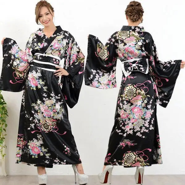 Bossman high quality Japanese kimono traditional bathrobe role playing wear sleepwear for women