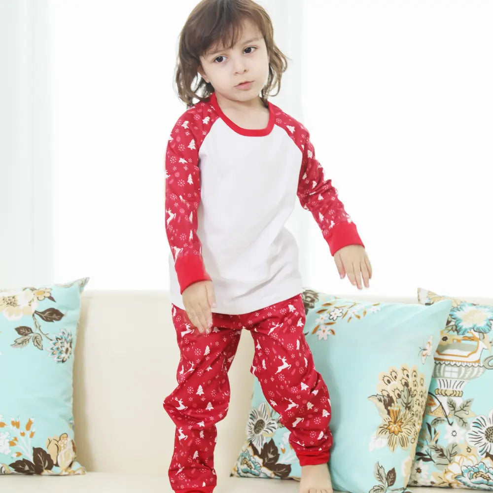 Bosmay Christmas Pijamas Kids Baby Custom Blank Xmas Christmas Pajamas Matching Family Christmas Pajamas