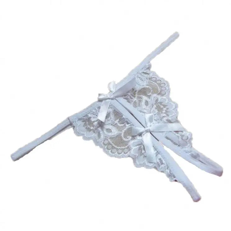 Bosmay Wholesale Lace Hollow Open Crotch Panties Women Sexy Lingerie G-string Thongs