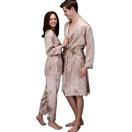 Valentines Day Gift New Arrival Lapel Two Pieces Set Couples Pajamas Pyjamas Night Suit Pajama Mens Loungewear