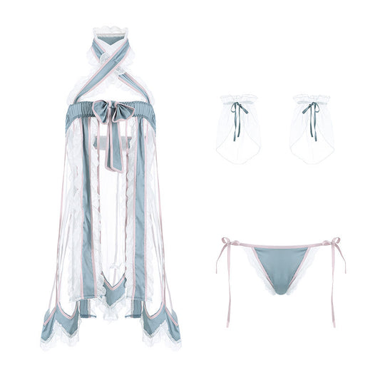 Bossman China Direct Sale Cosplay Costumes Lingerie Slit Japanese Anime Clothing Role Play Sexy Uniform Set