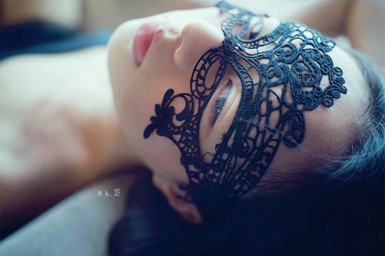 Bossman Gift lace hollowed-out eye mask princess cat mask women's cat mask costume accessory