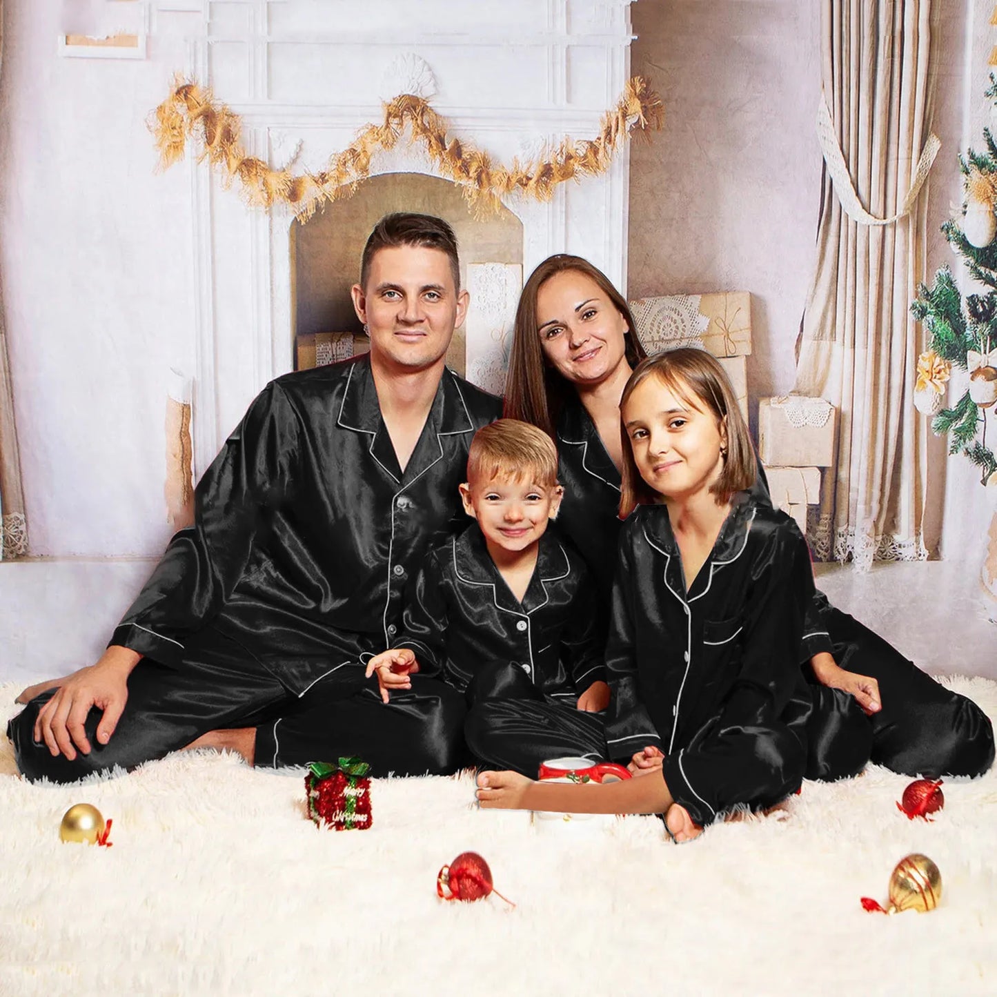 Bosmay 2022 Latest Xmas Halloween Pyjamas Set Christmas Pajamas Family Custom Design Christmas Pajamas