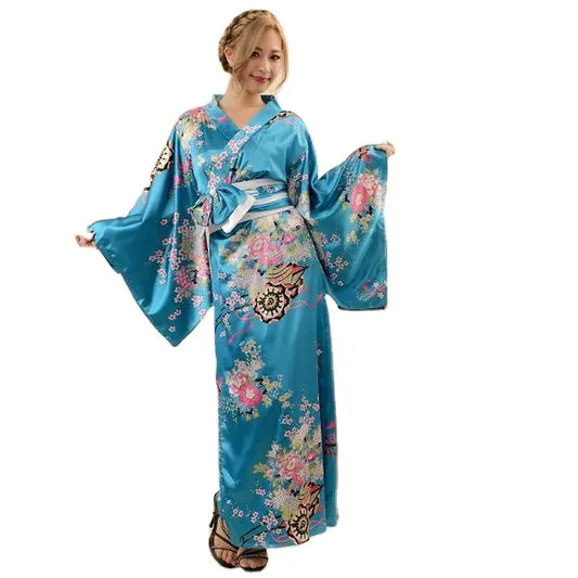 Bossman Japanese Tradition Ladies Formal Yukata Cartoon Show Photo Suit Kimono Stage Performance Costume